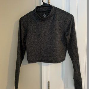 American Eagle Offline Cropped Long-Sleeved Athletic Top